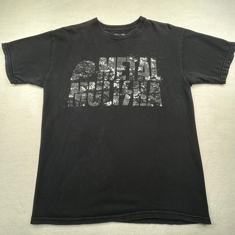 Metal Mulisha VINTAGE Y2K Moto Graphic T-shirt Black Mens Medium Moto Streetwear